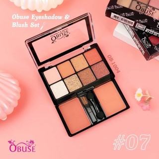 Phấn Mắt Obuse Eyeshadow & Blush OB1004 OB1446 Trang Điểm Mắt Và Má Hồng 2 Trong 1 Nội Địa Thái Lan