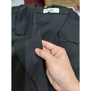 Đầm midi Cati cổ vest phối dập ly