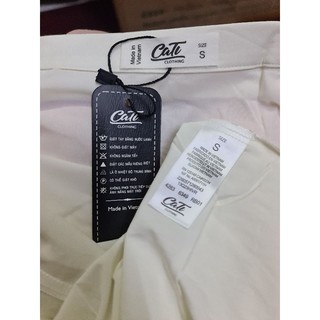Đầm midi Cati cổ vest phối dập ly