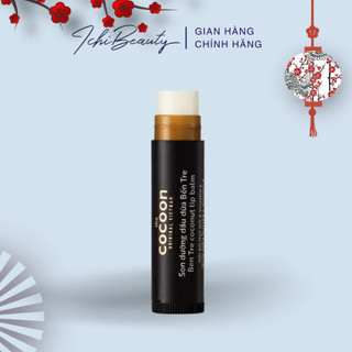 Son dưỡng dầu dừa Bến Tre Cocoon Coconut Lip Balm dưỡng ẩm môi ngăn nứt nẻ môi dạng thỏi 5g | Ichibeauty.vn
