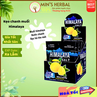  Kẹo chanh muối Himalaya cực the mát Vị chanh bạc hà extra cool - Minherbal 