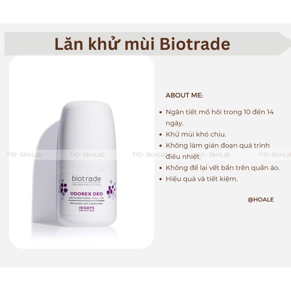 Lăn khử mùi Biotrade Odorex DEO