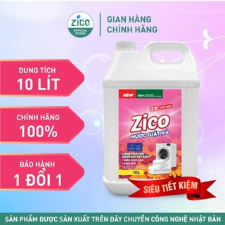 Nước giặt kèm xả quần áo gia đình an toàn cho da , Can 10L Chính hãng thương hiệu