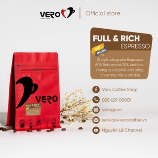 Cà phê vero full&rich espresso 250g