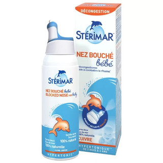 Chai xịt mũi muối biển cá heo Stérimar 100ml nội địa Pháp dùng cho bé từ 3 tháng tuổi