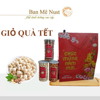 [Hộp Quà Tết] Combo Hộp Quà tết đẹp, sang trọng đủ các loại hạt để lựa chọn: hạt macca, dẻ, hạnh nhân, điều, bánh hạt ..
