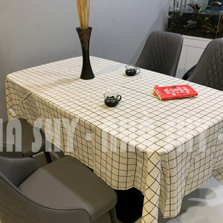 Khăn Trải Bàn Ăn Chất Liệu Linen Phong Cách Hiện Đại - Nhiều Mẫu - Nhiều Size