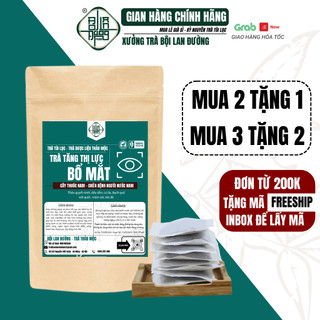Trà bổ mắt Bội Lan Đường, giảm nguy cơ thoái hóa điểm vàng, chống khô mắt và tăng cường thị lực bịch 50 gói lọc