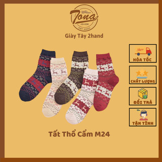 [TonaShoe] Tất Tuần Lộc Thổ Cẩm M24