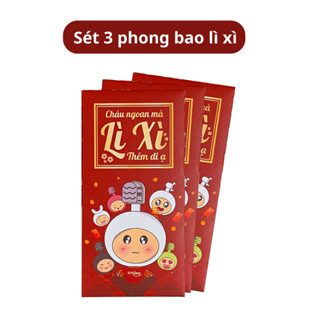 COMBO 5 QUÀ TẶNG NGÀY THƯỜNG 1 nước súc miệng - 3 bao lì xì - 1 cốc