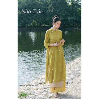 Pass áo dài cách tân 4 tà Nhã Trúc size M