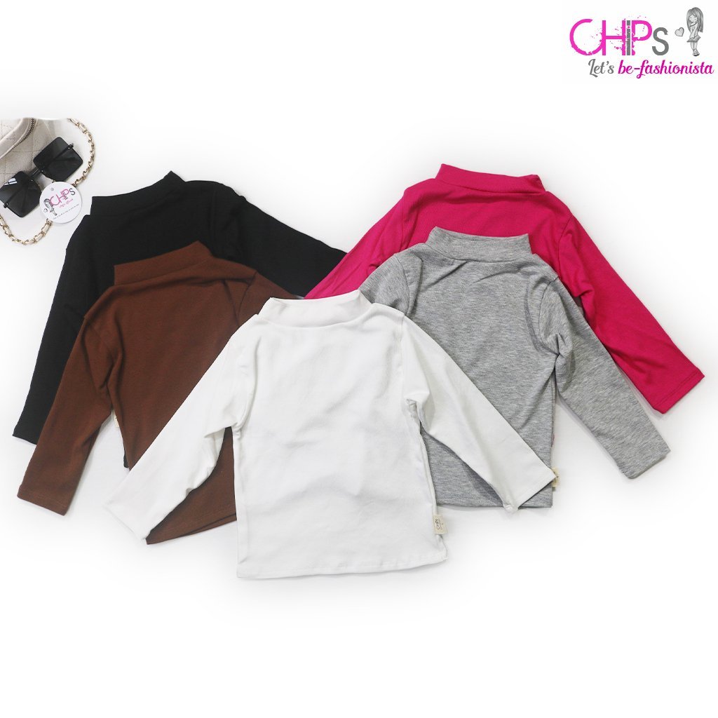 Áo Giữ Nhiệt Thu Đông Cổ 3cm Cho Bé Trai Bé Gái Shop CHIPs