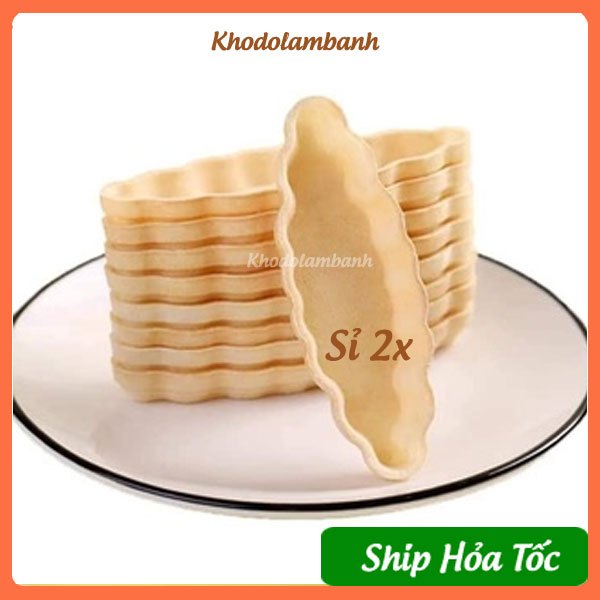 Đế bánh thuyền, vỏ làm bánh thuyền nướng sẵn 48c