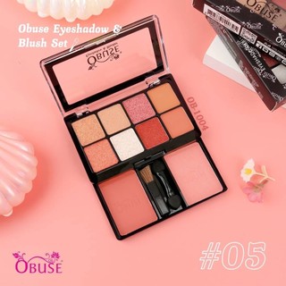 Phấn Mắt Obuse Eyeshadow & Blush OB1004 OB1446 Trang Điểm Mắt Và Má Hồng 2 Trong 1 Nội Địa Thái Lan