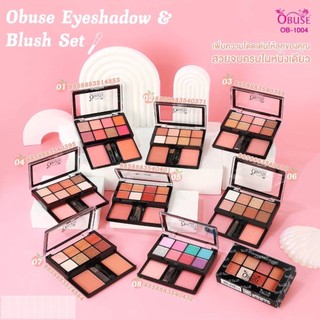  Phấn Mắt Obuse Eyeshadow & Blush OB1004 OB1446 Trang Điểm Mắt Và Má Hồng 2 Trong 1 Nội Địa Thái Lan 