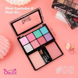 Phấn Mắt Obuse Eyeshadow & Blush OB1004 OB1446 Trang Điểm Mắt Và Má Hồng 2 Trong 1 Nội Địa Thái Lan