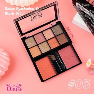 Phấn Mắt Obuse Eyeshadow & Blush OB1004 OB1446 Trang Điểm Mắt Và Má Hồng 2 Trong 1 Nội Địa Thái Lan