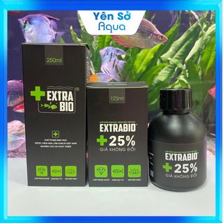 Vi sinh bể cá extra bio 125ml phụ kiện thủy sinh cho bể cá cảnh yên sở aqua