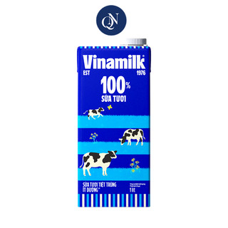 Sữa tươi tiệt trùng Vinamilk 100% ít đường - Hộp 1L