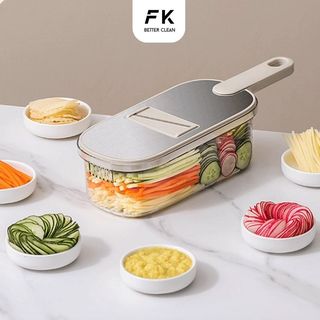 Bộ nạo sợi rau củ đa năng FEEKA 6 lưỡi dao, đồ bào rau củ đa năng cao cấp nhỏ gọn