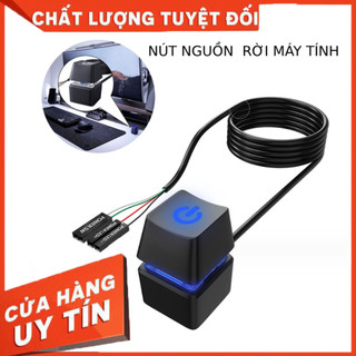 Nút nguồn rời bật tắt PC dây dài 2M  - Keycap Power led RGB phụ kiện hỗ trợ mở rộng bật tắt máy tính từ xa tiện lợi