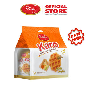 Bánh karo richy trứng tươi chà bông thịt gà/ phô mai bịch 6 bánh