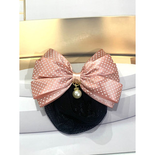 Kẹp búi lưới handmade chấm bi K14