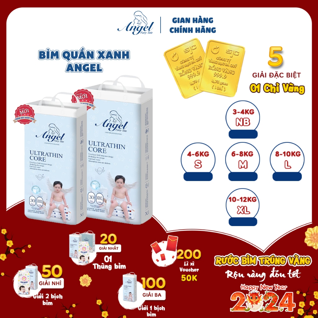 Bỉm Quần ANGEL Absorbent full Size