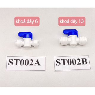 Van xả tay,van xả ngang, van khoá nước, khoá van xả tay, van xả tay nối nhanh 2 đầu trong máy lọc nước dây 6mm hoặc 10mm