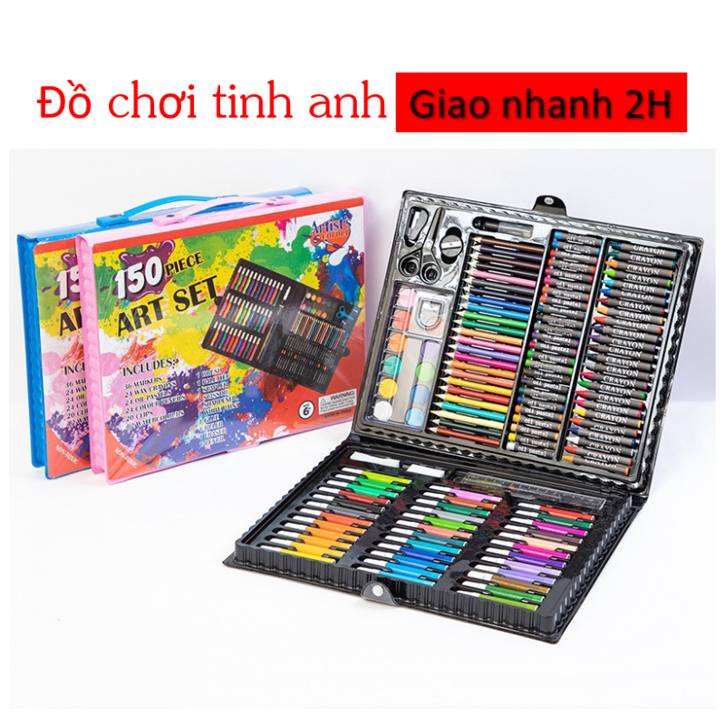 Hộp bút màu 150 chi tiết có đủ loại màu