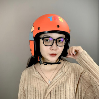 Mũ Bảo Hiểm 3/4 Tem Hươu Cao Cổ - ASA HELMETS