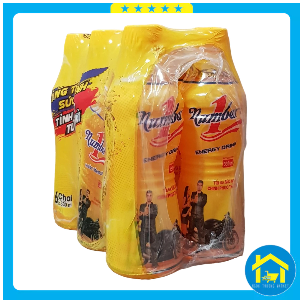 Lốc 6 chai - Nước tăng lực Number One 330ml
