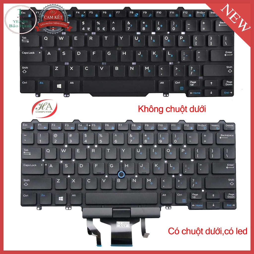 Bàn phím dell Latitude E7450