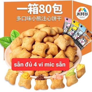 1 goi bánh gấu nhân kem nội địa trung