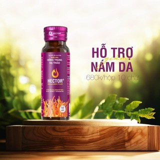 Hector Collagen Plus Nước uống Đông trùng hạ thảo hỗ trợ giảm nám da và chống lão hoá - hộp 10 chai