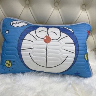 Gối cao su non cho bé Doremon mềm mại và thoáng mát kích thước 30x50cm