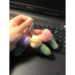 Móc Khoá Hoa Tulip Handmade Bằng Len Xinh Xắn