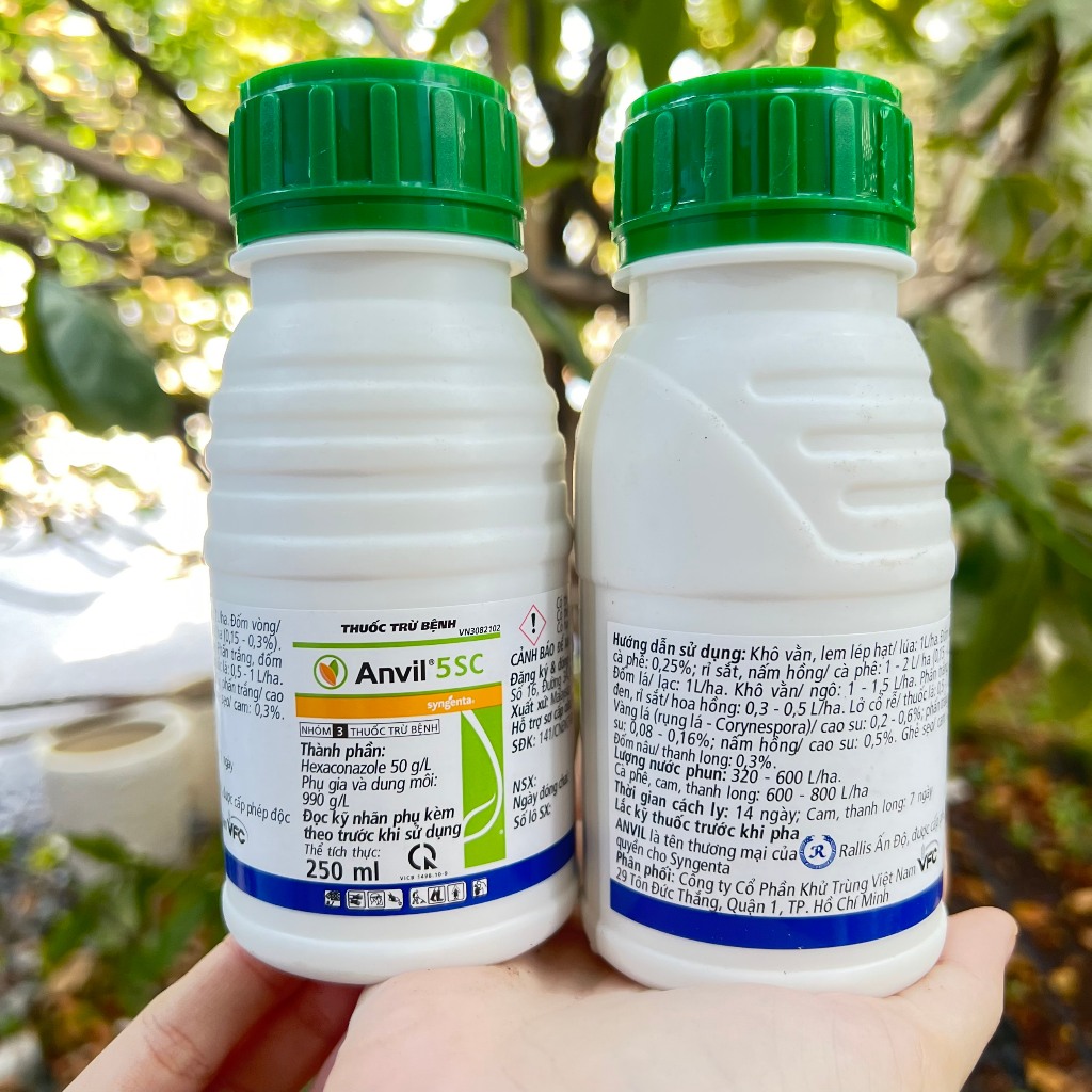 Anvil 5SC trừ rỉ sắt, thán thư, nấm hồng cho cây trồng xanh dày bóng lá Anvil 5SC