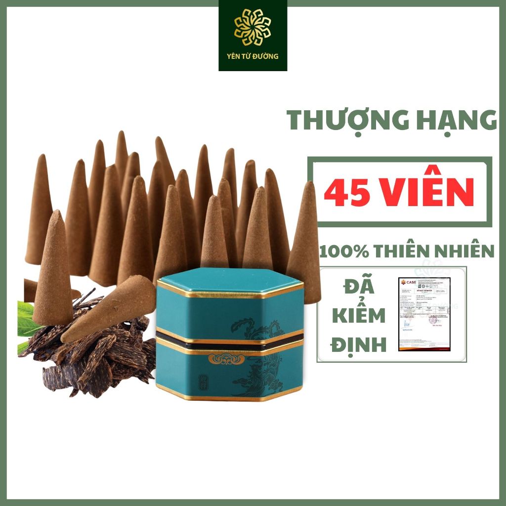 THƯỢNG HẠNG_Nụ trầm hương YÊN TỪ ĐƯỜNG khói ngược 45 nụ xông thơm nhà