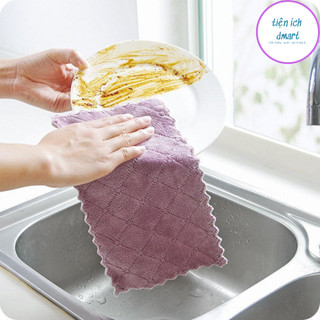 Khăn lau bếp đa năng sợi cotton siêu mềm, khăn lau tay bếp, lau dọn nhà bếp tiện lợi