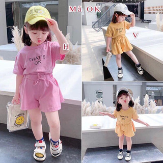 Mẫu bộ đồ bé gái - quần xoè giả váy