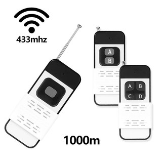 Remote điều khiển từ xa 1000m rf 433mhz - mã cố định / mã học ev1527