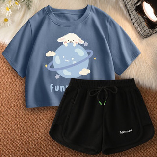 Bộ quần áo cộc tay cho bé gái mặc hè, bộ cộc tay chất cotton
