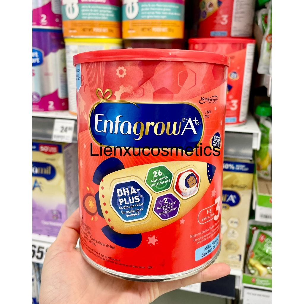 [Mẫu mới] Sữa bột Enfagrow A+ cho bé từ 1-5 tuổi, hộp 907G- Milk flavour(Canada)