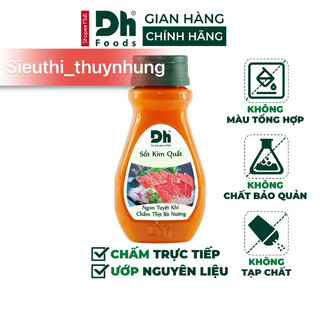 Sốt kim quất,sốt cam Dh Foods gia vị chấm, chế biến thịt bò nướng, steak, trộn salad lọ 200gr