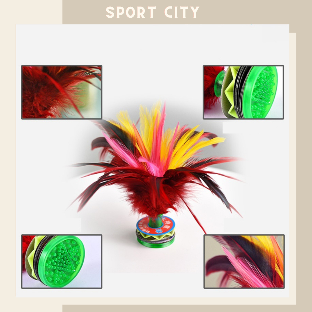 Quả cầu đá lông gà lông ngỗng, tập thể dục, giải trí, trái cầu đá trẻ em và người lớn - sportcity