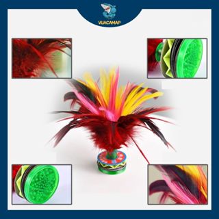 Quả cầu đá lông gà lông ngỗng, tập thể dục, giải trí, trái cầu đá trẻ em và người lớn - vuacamap