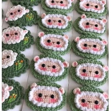 Kẹp tóc len handmade siêu cute