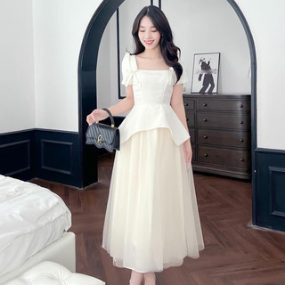 (SHOP NÀNG BÉO BIGSIZE 50KG ĐẾN 90KG) set đồ đi tiệc váy voan lưới midi