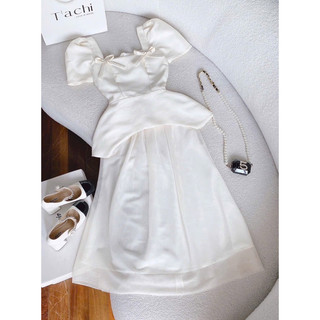 (SHOP NÀNG BÉO BIGSIZE 50KG ĐẾN 90KG) set đồ đi tiệc váy voan lưới midi